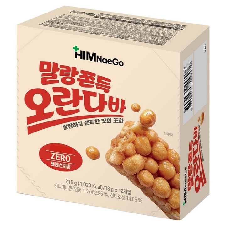 힘내고 말랑 쫀득 오란다바, 216g, 1개