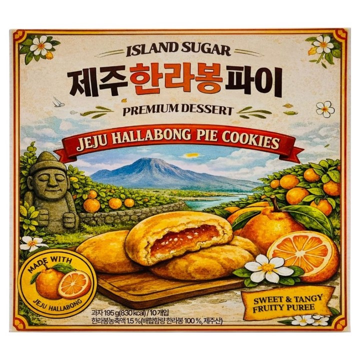 아일랜드슈가 제주한라봉파이, 1개, 195g