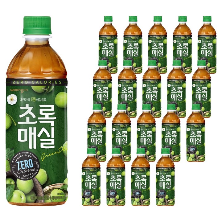 초록매실 제로, 500ml, 20개