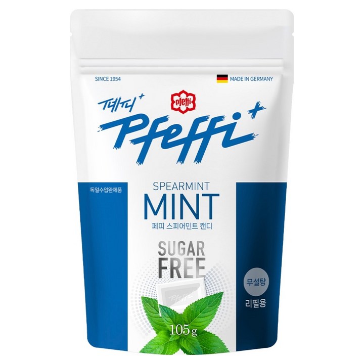 페피 무설탕 민트캔디 스피어민트맛, 105g, 1개