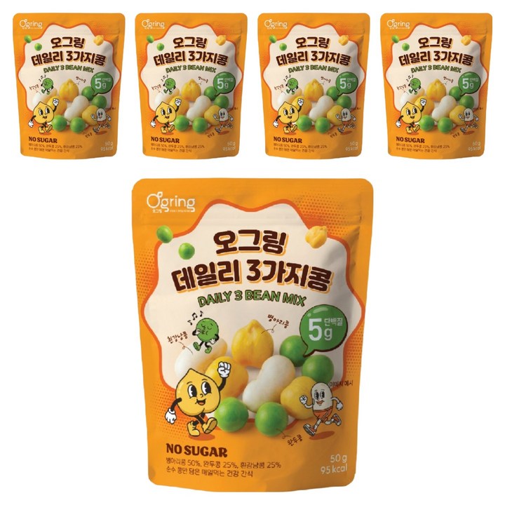 오그링 데일리 3가지콩, 50g, 5개