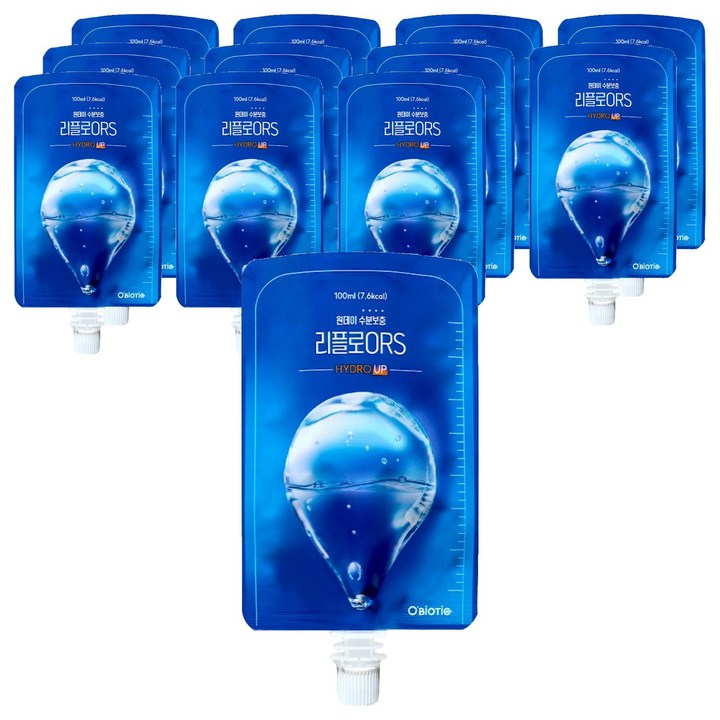 오바이오틱 리플로 ORS 하이드로업, 12개, 100ml