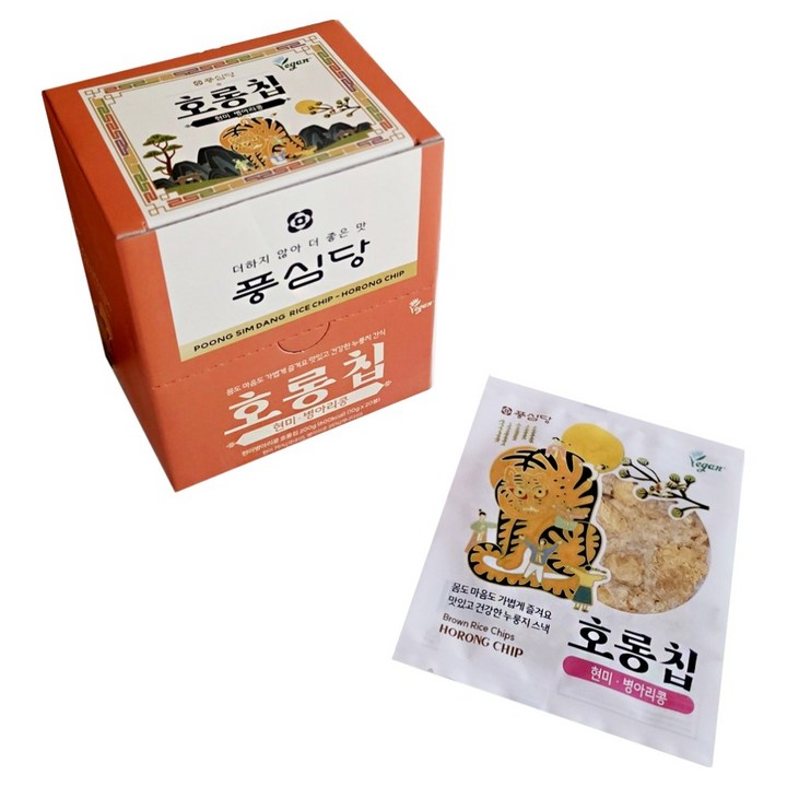 풍심당 현미 병아리콩 호롱칩, 10g, 20개