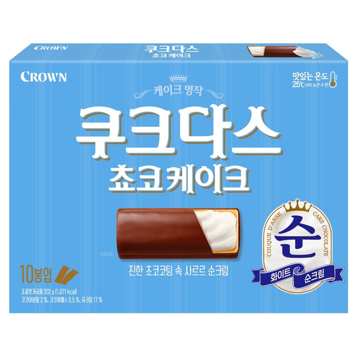 쿠크다스 쵸코케이크, 202g, 1개