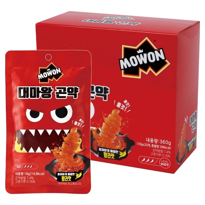 모원 대마왕 곤약 향라맛, 20개, 18g