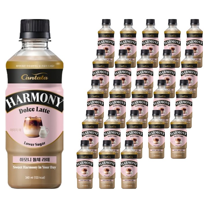 칸타타 하모니 돌체라떼, 24개, 340ml