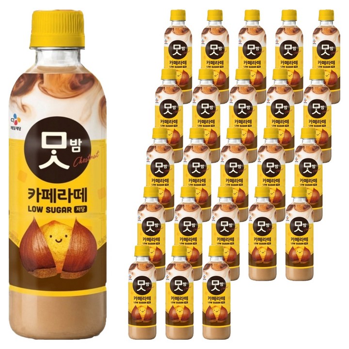 CJ맛밤 저당 카페라떼, 24개, 350ml