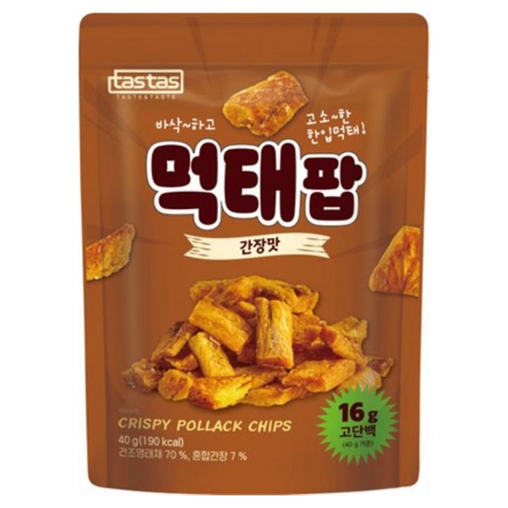 타스타스 먹태팝 간장맛, 40g, 1개