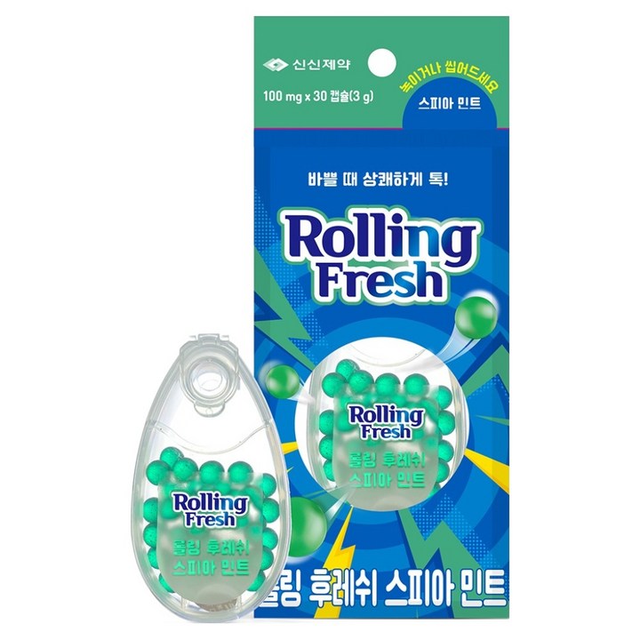 신신제약 롤링후레쉬 스피아민트 30p, 1개, 3g