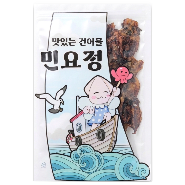 민요정 촉촉한 전기구이 오징어다리 숏다리, 250g, 1개