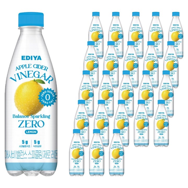 이디야 애사비 밸런스 스파클링 제로 레몬, 24개, 350ml