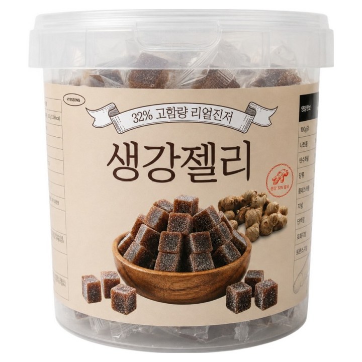 리얼진저 생강젤리, 1개, 600g
