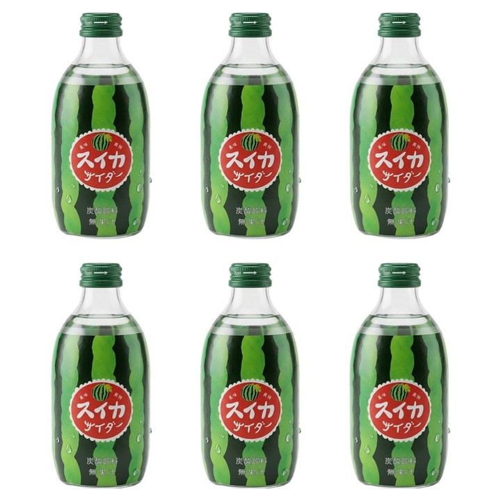 토모마스 수박맛 사이다, 300ml, 6개