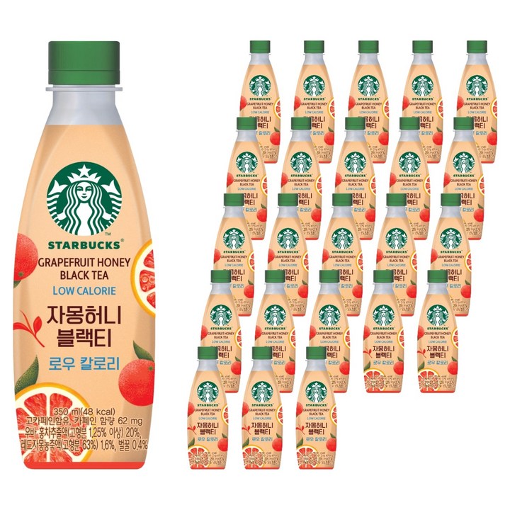 스타벅스 자몽허니블랙티 로우칼로리, 24개, 350ml