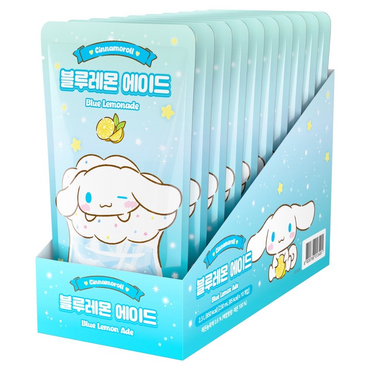 쟈뎅 시나모롤 블루레몬 에이드, 230ml, 10개