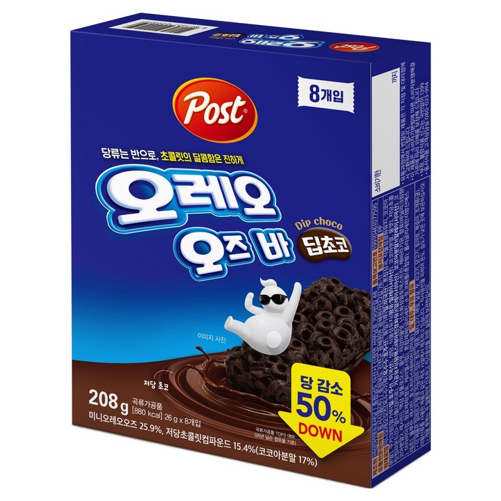 오레오오즈 포스트 딥초코 8p, 1개, 208g