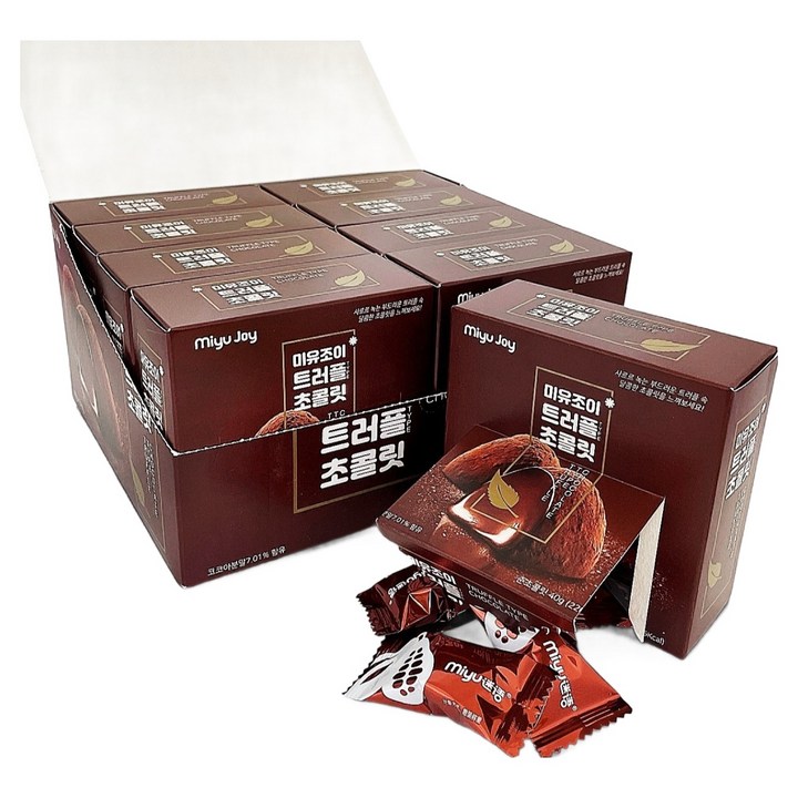 miyu 트러플 초콜릿, 40g, 8개
