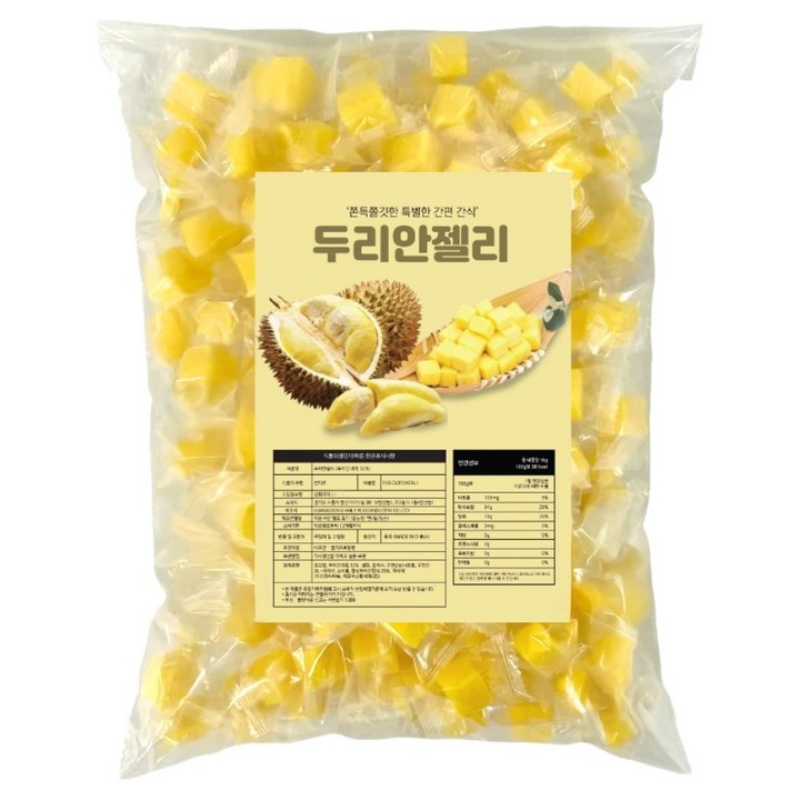 두리안과육 32% 두리안젤리, 1kg, 1개