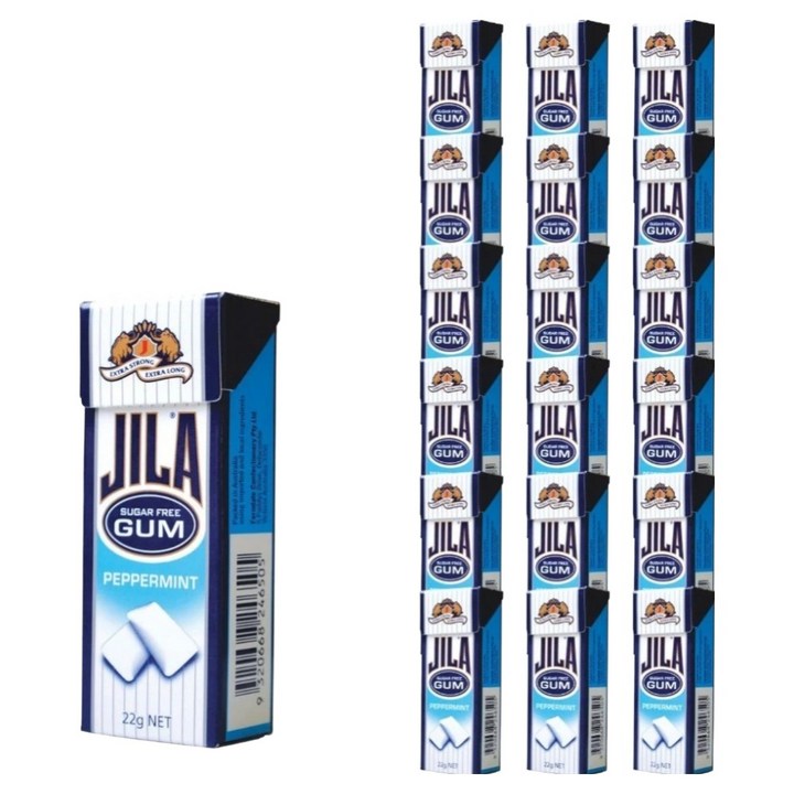 JILA 페퍼민트향 껌, 22g, 18개