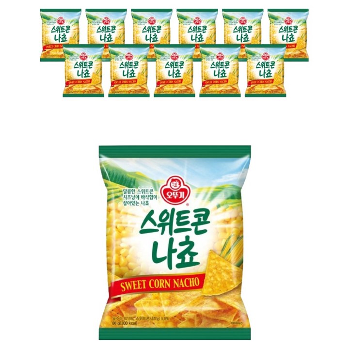 오뚜기 스위트콘 나쵸, 60g, 12개