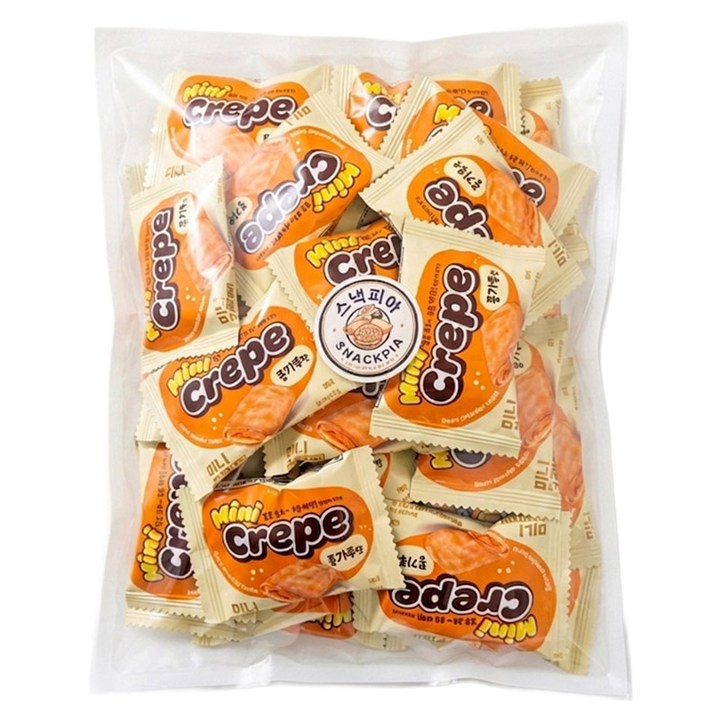 스낵피아 미니 크레페 콩가루맛, 8g, 40개