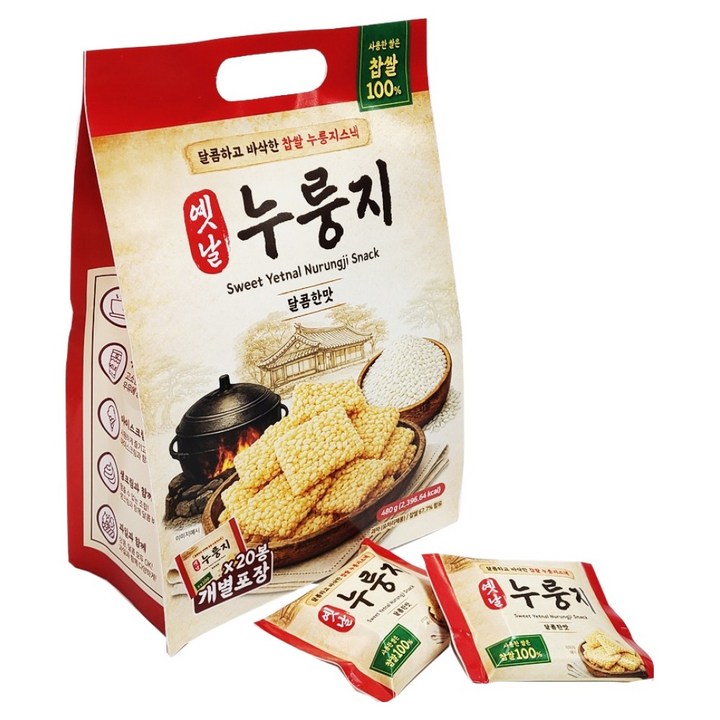 에이플러스 옛날 누룽지 달콤한맛, 480g, 1개