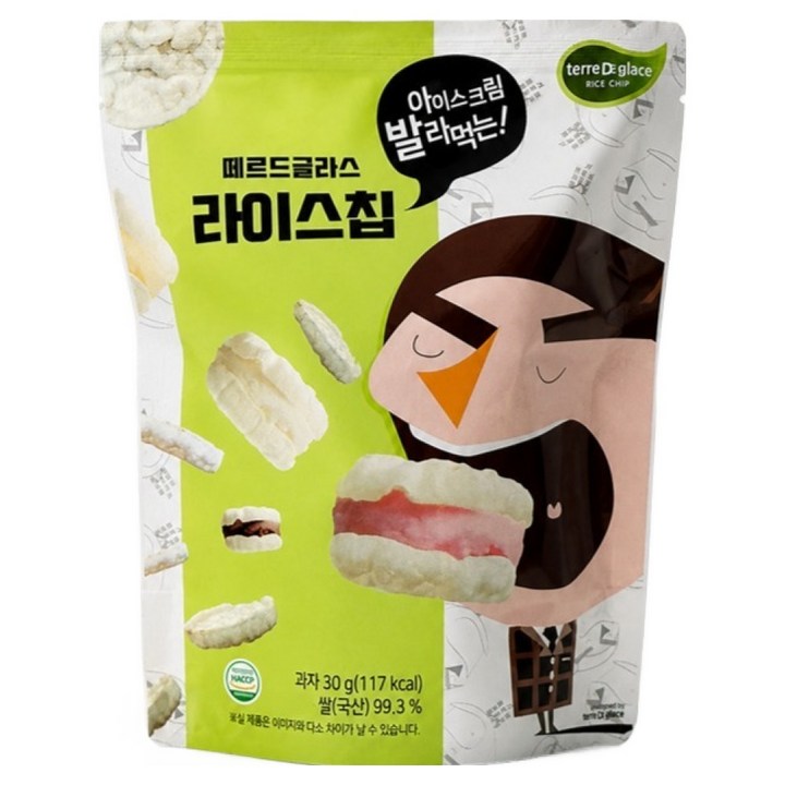 떼르드글라스 라이스칩, 30g, 1개