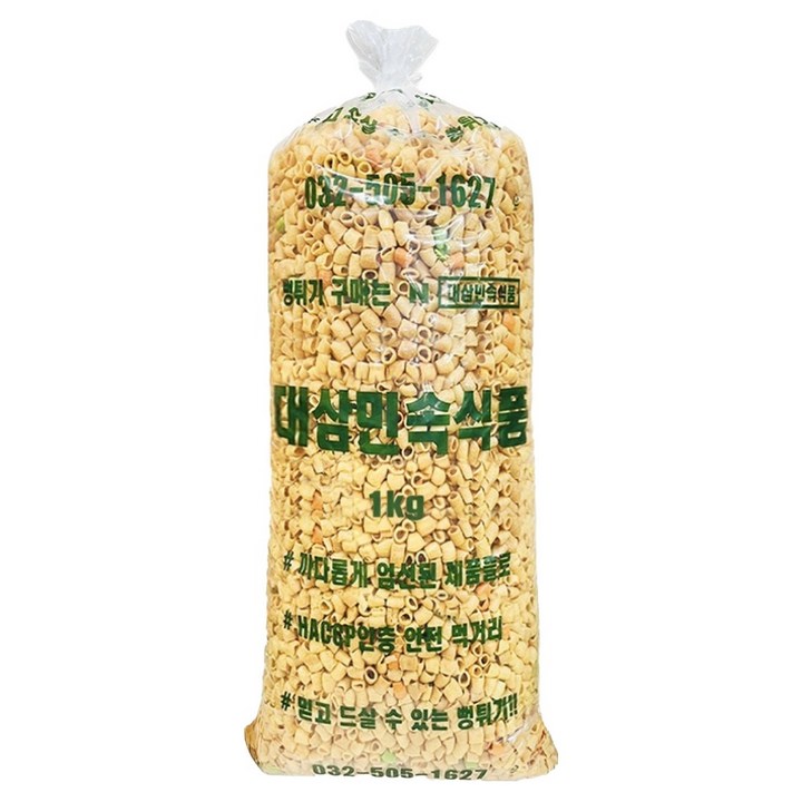대삼민속식품 마카로니 뻥튀기, 1kg, 1개