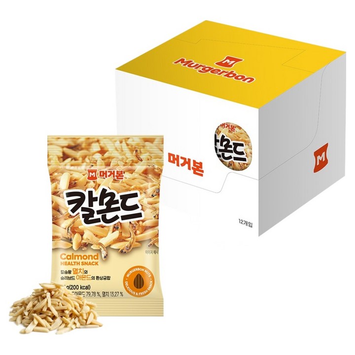머거본 칼몬드 견과류, 35g, 12개