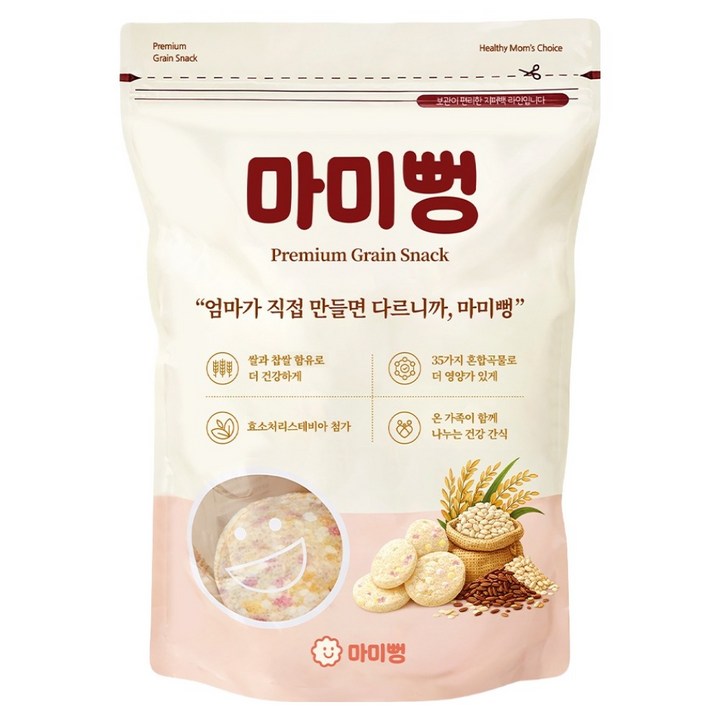 마미뻥 엄마가 직접 만든 뻥튀기 간식, 1개, 90g