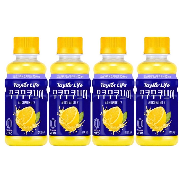 테일러라이프 무쿠무쿠브이 레몬, 4개, 180ml