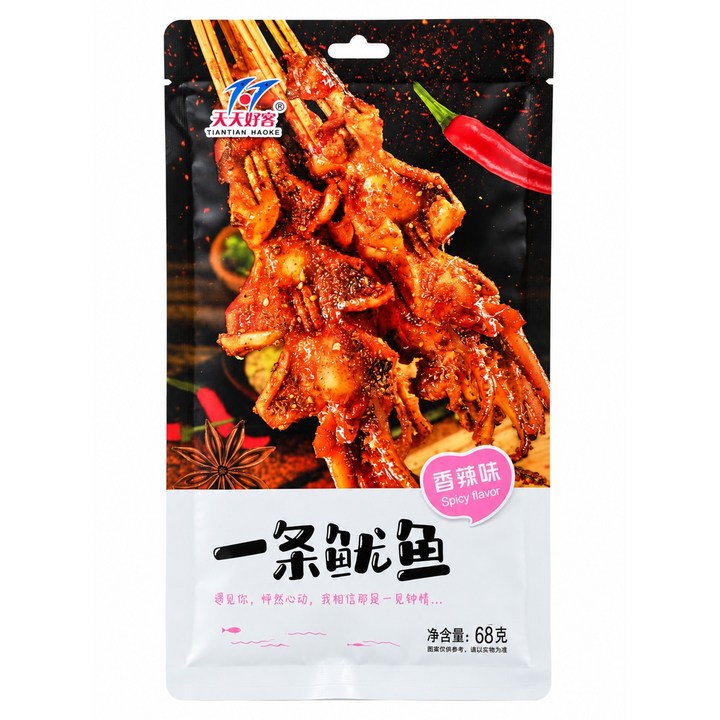 텐텐호커 오징어 향라맛, 68g, 1개