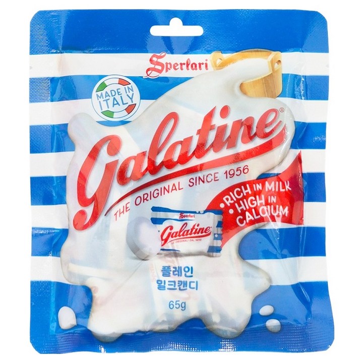 갈라티네 플레인 밀크 캔디, 65g, 1개