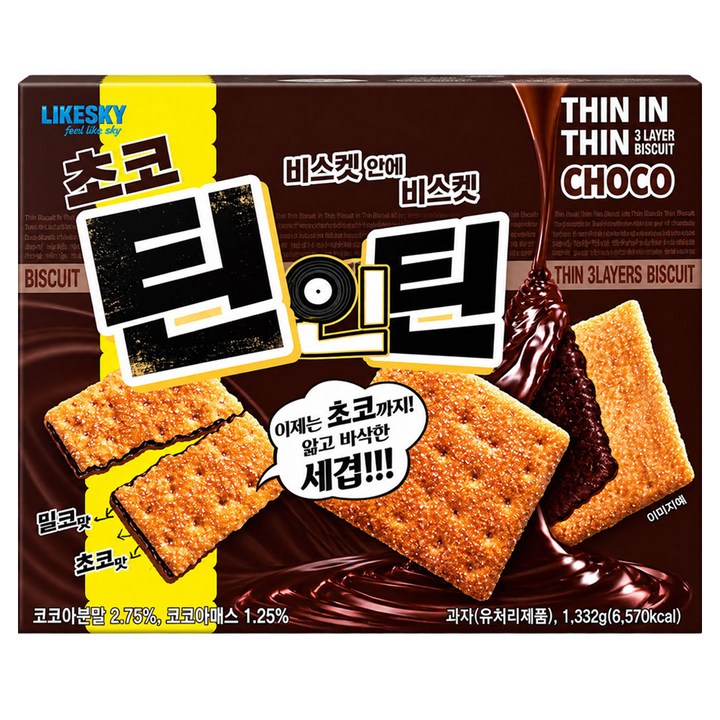 하늘처럼 초코 틴인틴, 1.332kg, 1개