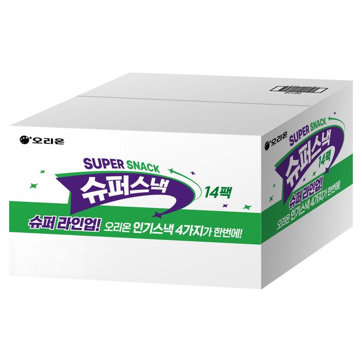 오리온 슈퍼스낵 14p 세트 552g, 1세트