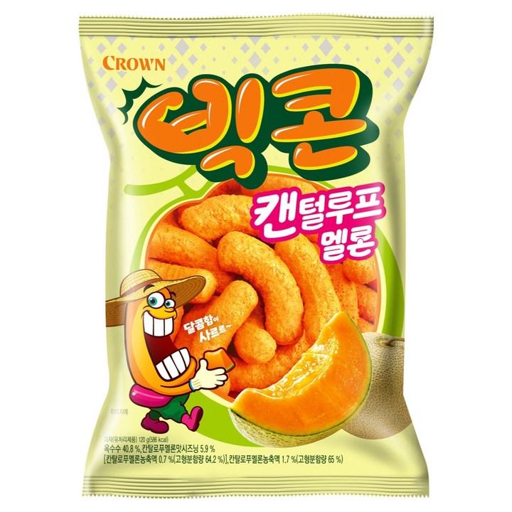 크라운 빅콘 캔털루프 멜론, 120g, 1개