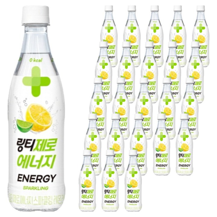 링티 제로 에너지 스파클링 레몬라임맛, 24개, 500ml