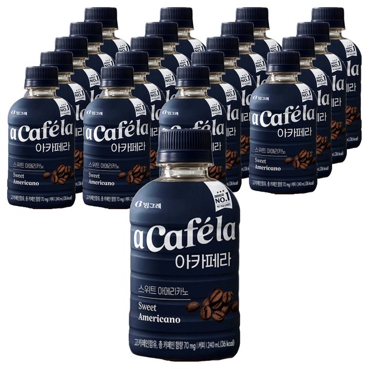 아카페라 스위트 아메리카노, 20개, 240ml