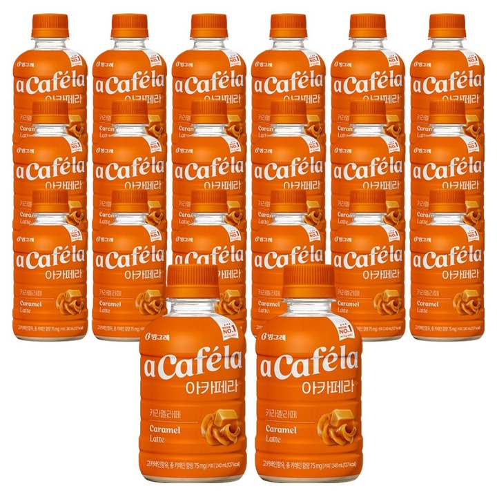 아카페라 카라멜라떼, 20개, 240ml