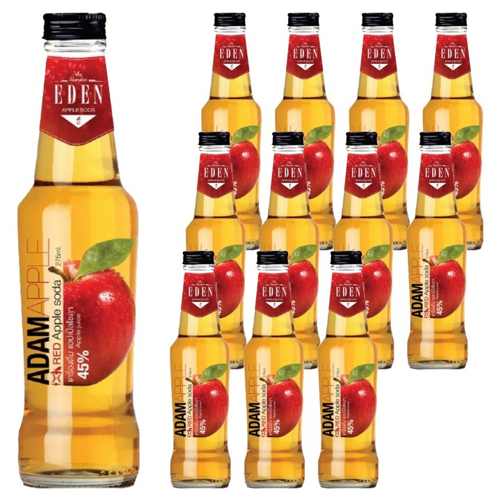 에덴 아담 스파클링 애플, 12개, 275ml