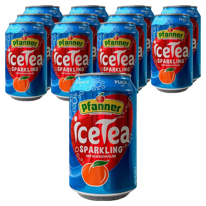 파너 아이스티 피치 스파클링, 12개, 330ml
