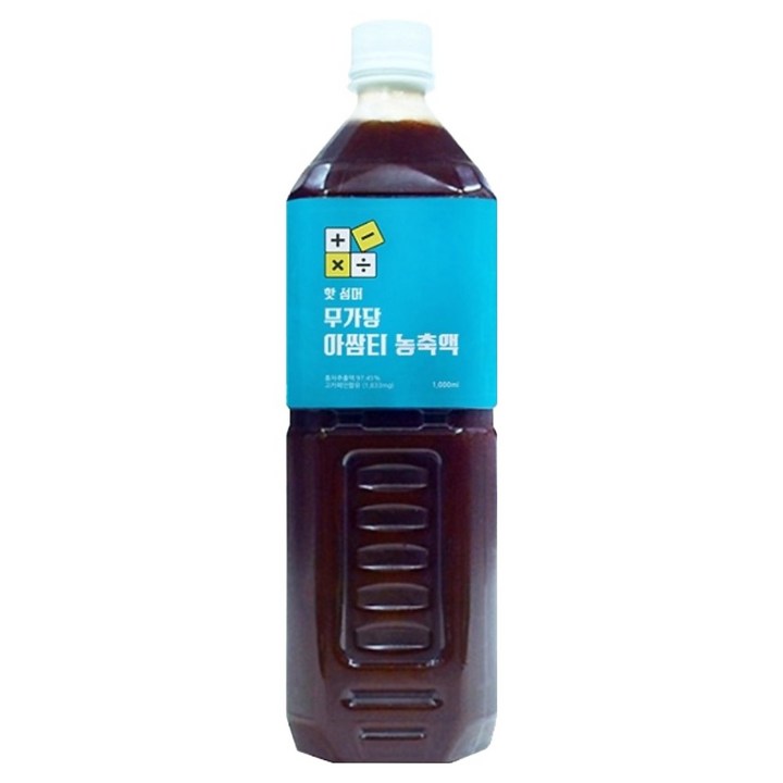 빅트레인 핫섬머 무가당 아쌈티농축액, 1개, 1L