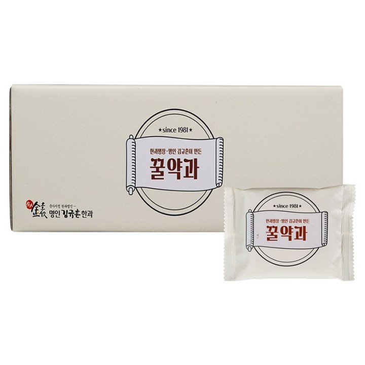 한과 명장 · 명인 김규흔이 만든 꿀약과, 600g, 1개