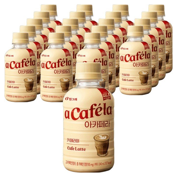 아카페라 카페라떼, 20개, 240ml