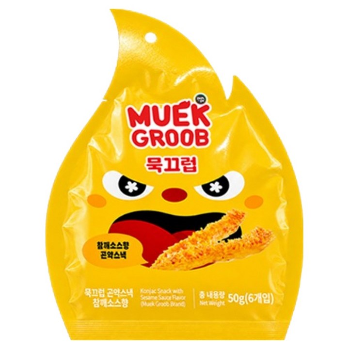 묵끄럽 마라곤약스낵 참깨소스맛, 50g, 1개