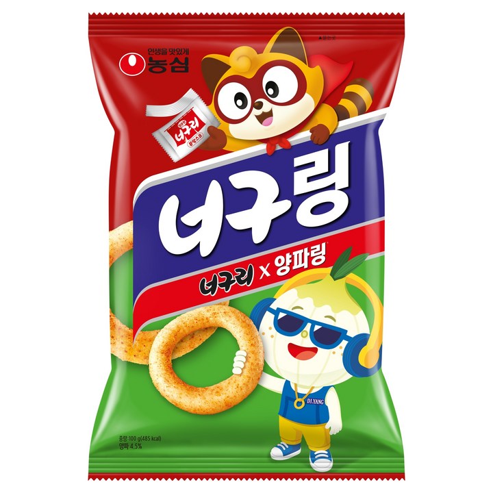 양파링 너구링, 100g, 1개