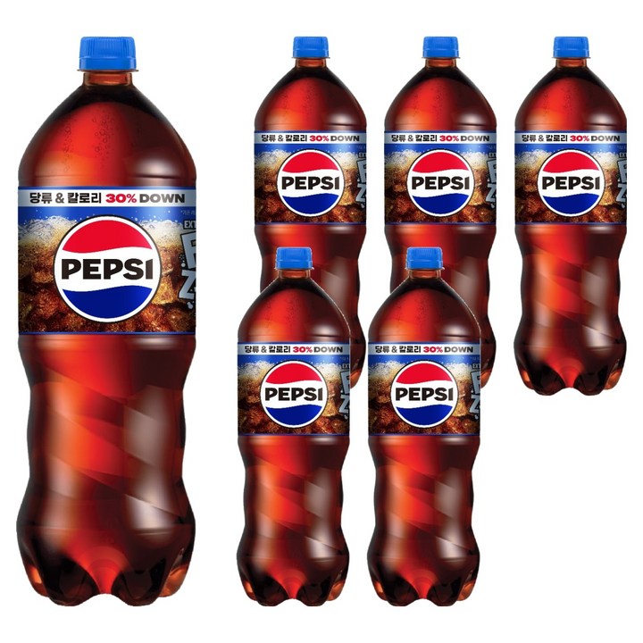 펩시 엑스트라 피즈 탄산음료, 6개, 1.8L