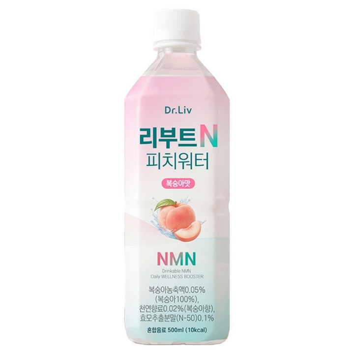 닥터리브 리부트N 피치워터 마시는 NMN, 1개, 500ml