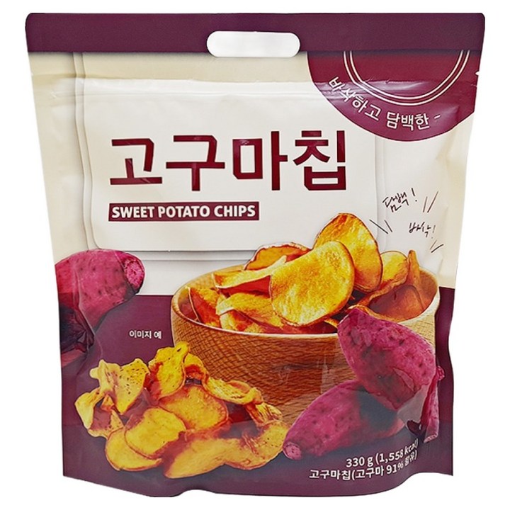 바삭하고 담백한 고구마칩, 330g, 1개