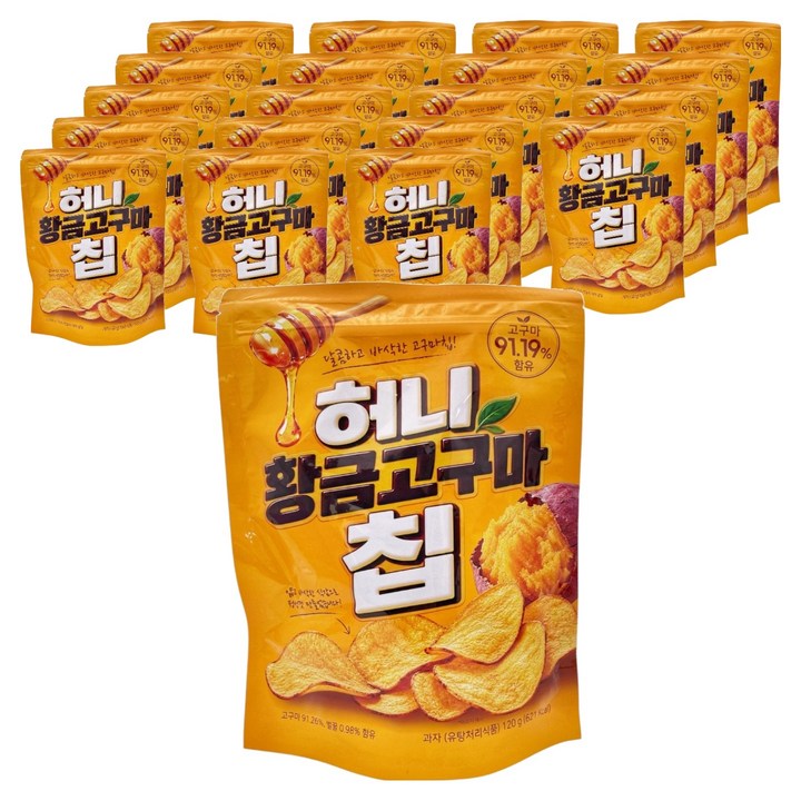허니 황금고구마칩, 120g, 20개